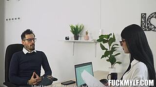 Amanda rabbit fights mike zander for promotion in taboo reality scene