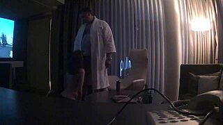 Me and my petite 18+ friend spying on the old man together