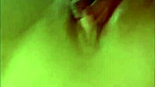 Close-Up Step Sister Licks Brother's Member in Quickie with Big Natural Tits