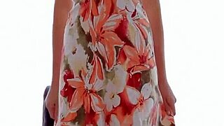 Sweet legal age teen girl enjoys playing with her toy alone