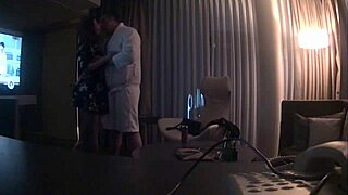 Me and my petite 18+ friend spying on the old man together