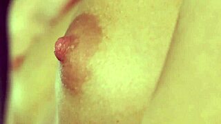 Red hot teen babe with small tits drills her pussy deeply with a dildo in solo masturbation.