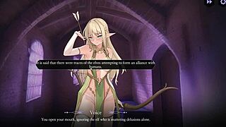 In the game, the queen wears a huge outfit with big tits.