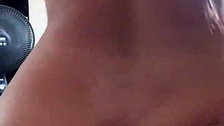 Brunette Sits On Stepbrother's Monster Cock While Watching TV