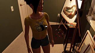 So Cute When Amy Eats Cum in House Party Game with Teen Facial