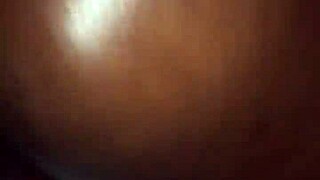dark chocolate ebony babe stretches her pussy with huge cock!