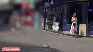 Funk City - Jeny Smith Strolls Publicly in See-Through Dress, No Panties