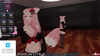 Kanako Tries To Talk But Her Chat Wants Her To Squirt For Them Catgirl Vtuber Moans And Cums