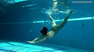 Jessica Lincoln Small Tatted Russian Teen In The Pool