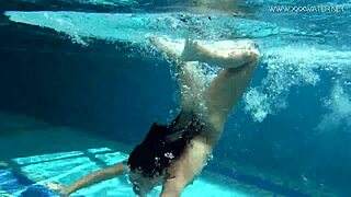 Jessica Lincoln Small Tatted Russian Teen In The Pool