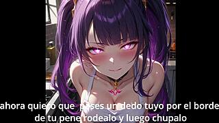 Shogun Raiden part 2 femdom JOI anime.