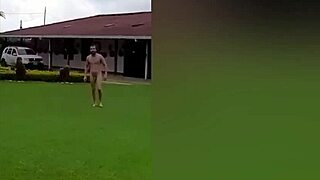 My Neighbor Records Me Naked On Farm, I Fuck Her Tight Pussy And Fill With Semen