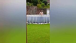 My Neighbor Records Me Naked On Farm, I Fuck Her Tight Pussy And Fill With Semen