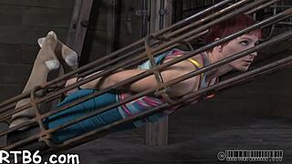 Intense rough latex bondage sex with sucking and fucking!