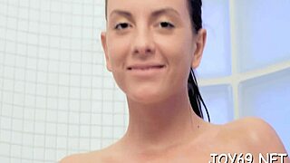 Vanilla Teen Strips Naked for Softcore Play with Wet Pussy and Dildo Action.