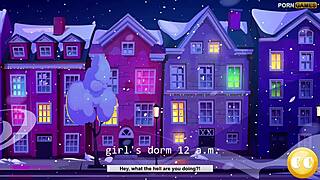 SANTAS ELF GETS CAUGHT BY SORORITY HOUSE AND MADE TO FUCK HARD!