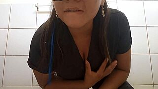 doctora touches her vagina to convince her boss, then offers a chance to fuck at home after work