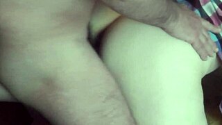 Lover worships sexy milf’s feet, bends her over for intense doggy pounding.