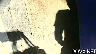 In this pov scene, a barely legal teen gives a hardcore blowjob with ball licking, leading to orgasm.