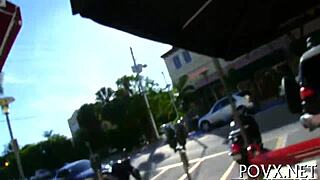 In this pov scene, a barely legal teen gives a hardcore blowjob with ball licking, leading to orgasm.