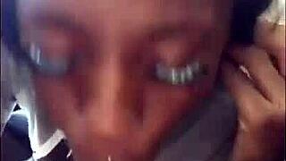 Ebony Chick Sucks White Dick