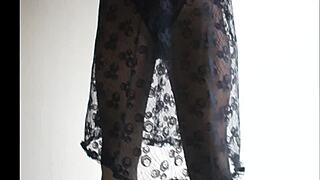 oh wow, looking so sexy in those sheer pantyhose tonight!