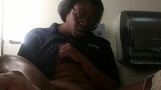 Oh man, I just can't stop watching this ebony babe masturbate on the bathroom counter, her small 18+ tits bouncing as she reaches orgasm.