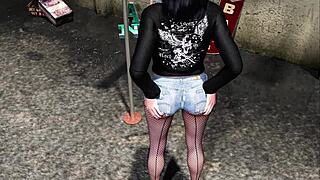 naked girls training in 3d anime game