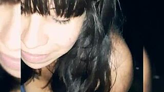 Quick blowjob before boyfriend arrives with Venezuelan teen