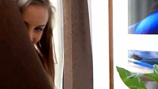 new office babe just dropped her top for us