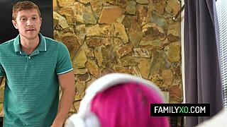 stepsiblings fucking their milf stepmom lily lou and sandy love