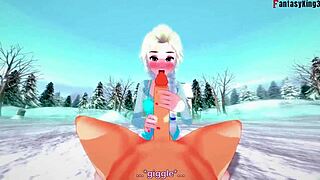 elsa gets fucked the night before christmas in pov frozen fantasy hentai