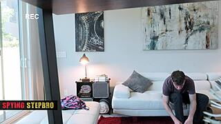 I rode stepbros cock to keep him quiet