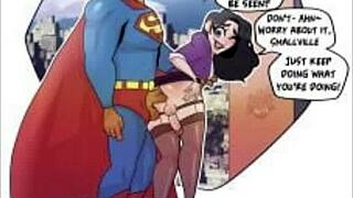 Lois Lane gets her ass fucked in Superman cosplay! Cartoon compilation.
