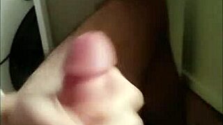 In this pov, I masturbate a huge cock, shooting lots of cum