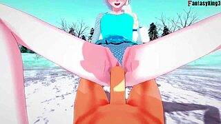 elsa gets fucked the night before christmas in pov frozen fantasy hentai
