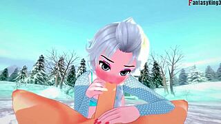 elsa gets fucked the night before christmas in pov frozen fantasy hentai