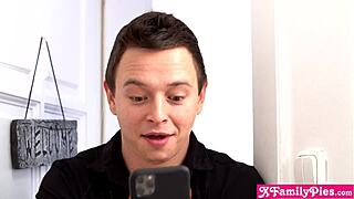 European stepsister Tiffany Tatum and her best friend Gina Gerson shared a cock in a threesome.