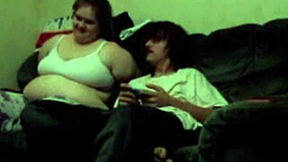 wife deepthroats monster cock then gets pussy creampie!