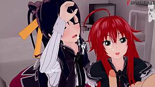 Hs DxD NTR Madness: Rias Gremory Wants Dick. Issei Is a Pussy in Fantasy Hentai.