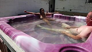 Dayanara Gets Wild in Hot Tub Action Scene