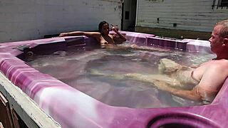 Dayanara Gets Wild in Hot Tub Action Scene