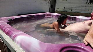 Dayanara Gets Wild in Hot Tub Action Scene