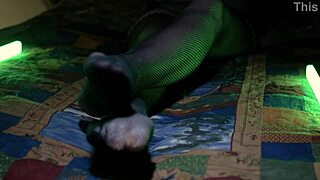 Perfect Toes In Sexy Fishnets