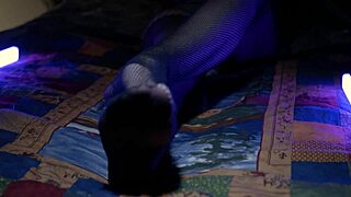 Perfect Toes In Sexy Fishnets