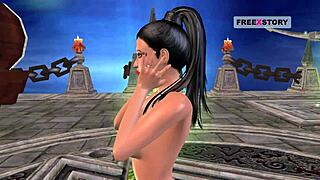 Animated 3D Cartoon Porn Video Of Beautiful Indian Girl Fingering Her Pussy And Masturbating Using Cucumber