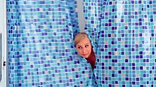 naughty boss's step daughter sneaks into my shower for fun