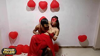Loving Indian Couple Enjoys Homemade Sex On Valentines