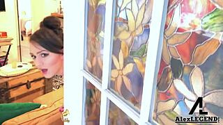 big assed brunette alex more riding french lord alex legends long hard cock with cumshot on tits.