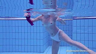 Proklova Strips Bikini Off to Swim Naked Under Water at Beach